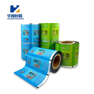 Op Maat Bedrukt Bopp/Cpp Lamineren Plastic Film Voedselverpakking Sachet Heatseal Chips Koekjes Snoep Verpakking Film Rol