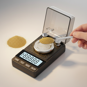 High-Precision Gram <strong>Scale</strong> Portable Jewelry <strong>Scale</strong> Mini Electronic <strong>Scale</strong> Accurate <strong>Carat</strong> 0.001g Battery-Powered Model S006 50g - Product Image 4