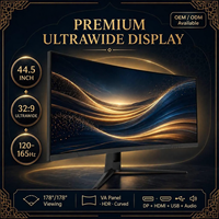 Ultrabreiter LCD-Gaming-Monitor 44,5 Zoll 32:9 Gebogener Bildschirm 5K Hochauflösend für DP USB Hersteller Lieferant