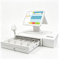 15" Cashier Software Sistemas Pos Machine NFC Retail Store Cash Register Terminal All in One Pos Systems Printer Scanner Cashbox