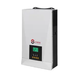 Shenzhen Hybrid solar inverter 5.5KW with parallel card solar inverter with 100A MPPT can connect 6000W solar panesolar inverter