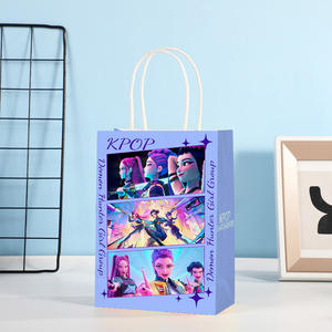 Sacs cadeaux en papier kraft de luxe avec poignée, personnalisés, OEM, ODM, nouveaux, avec votre propre logo, en gros - Product Image 4