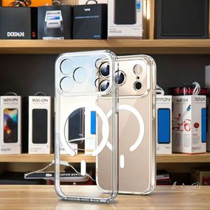 Funda transparente magnética transparente con imán de Tpu, funda de teléfono con cargador inalámbrico para Iphone 12 13 14 15 16 17 Mini Pro Max - Product Image 2