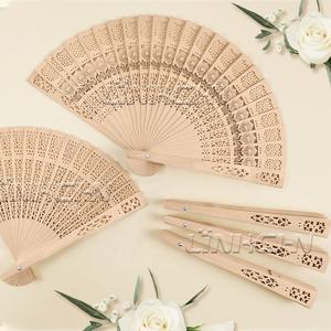 Top Ranking Supplier Chinese Carved <b>Folding</b> Fragrance Wood <b>Hand</b> <b>Fan</b> Wedding Decor Gifts for Guest - Product Image 2