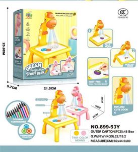 Tableau de dessin technique musical Deer Art avec projecteur de diapositives et torche, jouet pour enfants - Product Image 6