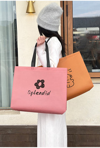 Bolsa de Regalo de Tela No Tejida Personalizada de Fábrica, Bolsa de Compras Reutilizable Multicolor con Logotipo de Marca, Perfecta para Tiendas Minoristas - Product Image 5