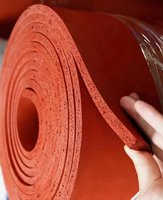 Panneau isolant en caoutchouc et plastique antidérapant d'absorption des chocs à haute température Feuilles de mousse en caoutchouc de silicone