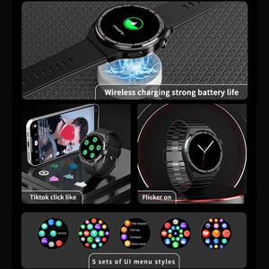 GAOKE NFC Fitness <span class=keywords><strong>Tracker</strong></span> Reloj inteligente Monitoreo de Salud de oxígeno en sangre H4 Pro Max Reloj inteligente de llamada 3 en 1 <span class=keywords><strong>Smartwatch</strong></span> para hombres - Product Image 6