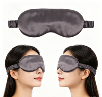 Masque de sommeil 100% soie de mûrier 16mm 19mm 22mm, masque oculaire occultant en soie avec sangle élastique