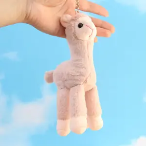 Hot Sale Small Size Cute Alpaca Animal Stuffed Plush Toys Soft Christmas Kids Gift Custom Plush Toy Keychain