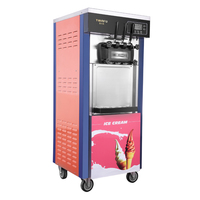 Petit fabricant de machine à crème glacée automatisée douce commerciale Rouleaux de glace à la neige faisant la machine