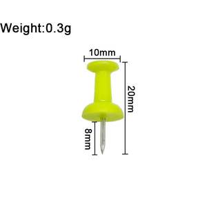 Короткие кнопки-гвоздики 8 мм для досок объявлений, пробковых досок, карт — для дома, офиса, школы - Product Image 3