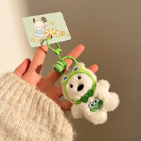 Porte-clés en peluche de dessin animé, pendentif de sac en forme de poupée douce et mignonne, accessoire promotionnel, vente en gros