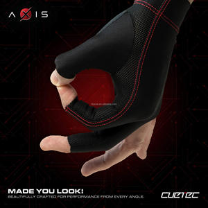 Cuetec AXIS Three-Finger Billiards <b>Pool</b> Glove, Left Bridge Hand, Large Size, Gray, Nylon Water Resistant Portable <b>Pool</b> Shooting - Product Image 6