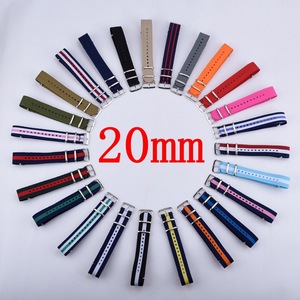 <span class=keywords><strong>Bracelet</strong></span> de <span class=keywords><strong>montre</strong></span> en nylon rayé de haute qualité, une seule pièce, multicolores, OEM/ODM, 14 mm, 16 mm, 18 mm, 20 mm, 22 mm - Product Image 3