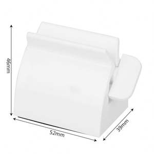 I-0235 Plastic Rolling Toothpaste Squeezer Dispenser Eco-Friendly Two-piece Easy Holder Bathroom Accessories Set - Product Image 6