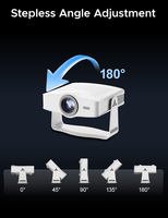 Projecteur intelligent LCD J500 Android 500 ANSI avec mise au point automatique, correction automatique de la distorsion trapézoïdale, Wi-Fi, pour grandes salles et divertissement à domicile, projecteur OEM