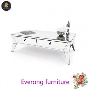 Table basse moderne en verre transparent miroir - Product Image 1