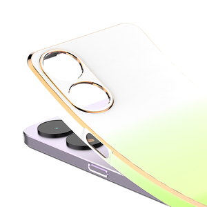 Nuevo producto 2024, funda para teléfono, cambio gradual de color, protección completa galvanizada para cámara para Oppo A78 5G A59, funda trasera para teléfono - Product Image 3