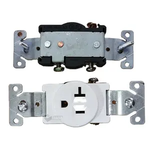 NEMA 5-20R Single outlet receptacle 20A 125V in white for North American