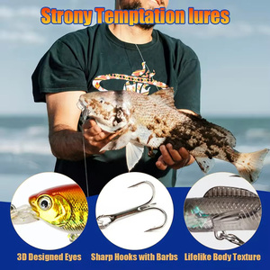 SmarMann 24 pièces Ensembles Cadeaux de Noël Leurres de Pêche Isca Artificial Spinner Bait Minnow Popper VIB Spoon Pencil Lure pour Achigan et Truite - Product Image 2