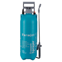 Semprotan Tangan Farmjet 5L Pompa Tekan Manual dengan Nosel yang Dapat Disesuaikan untuk Kebun, Rumah, dan Halaman