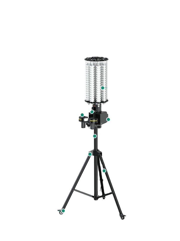 Aidibao A280 Professional Training Badminton Serve Machine Smart Customizable Ball Path Adjustable Ball Speed Shuttlecocks