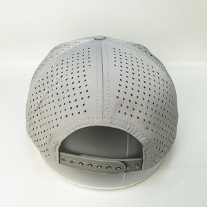 Gorras de golf impermeables de poliéster de 5 paneles al por mayor, gorras de béisbol Oxford con bordado personalizado de leopardo y cordón, que no se decoloran - Product Image 6