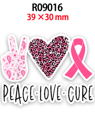 50 Uds. Diseños personalizados de amor de la paz resina plana centro de artesanía decorativo con parte posterior plana para lazos - Product Image 5