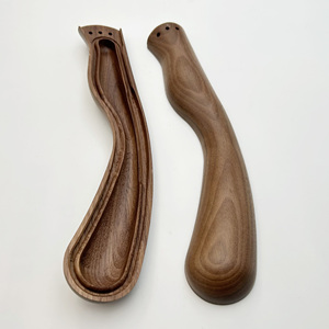 Couteau de cuisine à faire soi-même avec manche en <span class=keywords><strong>bois</strong></span> semi-fini fait à la main en <span class=keywords><strong>bois</strong></span> de rose et <span class=keywords><strong>bois</strong></span> d'ébène écologique pour un tel Thanksgiving de Pâques - Product Image 1