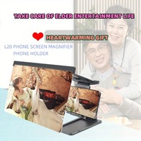 Foldable Phone Holder Enlarged 12-Inch HD Screen Magnifier Stand Split Type F12 Model