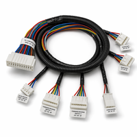 تصنيع حسب الطلب لأسلاك توصيل السيارات متعددة الاستخدامات KET MG630 بـ 24 دبوس، سلك AWG20 UL1015 مضفر بالنايلون بدرجة حماية IP67 لمركبات UTV وSxS والعربات الصغيرة