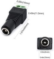 Adaptador de fuente de alimentación ESann AC 110V a DC12V 2A para tira de luz LED con conector de barril hembra de 5,5/2,1mm DC Marca: InShareplus