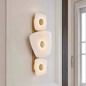 Marble Wall Lamp Led <b>Light</b> Source 220V For Living Room Bedroom Hotel <b>Corridor</b> Decorative Lighting - Product Image 4
