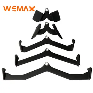 WEMAX Gym Lat บาร์ดึงลง5ชุด,อุปกรณ์ยิมฟิตเนสปรับได้ Lat Pull Down สิ่งที่แนบมาอุปกรณ์เล่นยิม Mag