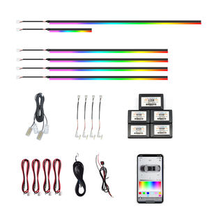 Accesorios de Iluminación Ambiental Interior para Auto, Universal, 14 en 1, LED Symphony, 64 Colores, Decoración Atmosférica - Product Image 1