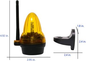 Chariot élévateur Ambulance <span class=keywords><strong>Led</strong></span> Solaire Voyant D'avertissement 12V Pare-Brise Directionnel Lumière D'avertissement Balise Changement De Couleur Lumière Stroboscopique - Product Image 4