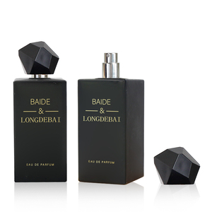 LONGDEBAI New Arrival Custom 50ml Perfume <b>Bottle</b> <b>Empty</b> square Custom Color Glass <b>Bottle</b> Crimp Pump Perfume <b>Bottle</b> With White Lid - Product Image 5