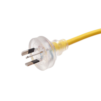 SAA-Zulassung 10A 15A 250V Australien 3-poliger Stecker mit wasserdichtem Verlängerung kabel für Stecker und Buchse