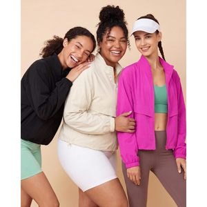 Chaqueta Deportiva Ligera para Mujer FOXA, con Cierre Completo, Protección Solar, Cortavientos, Secado Rápido, Corte Clásico, para Correr y Gimnasio - Product Image 3
