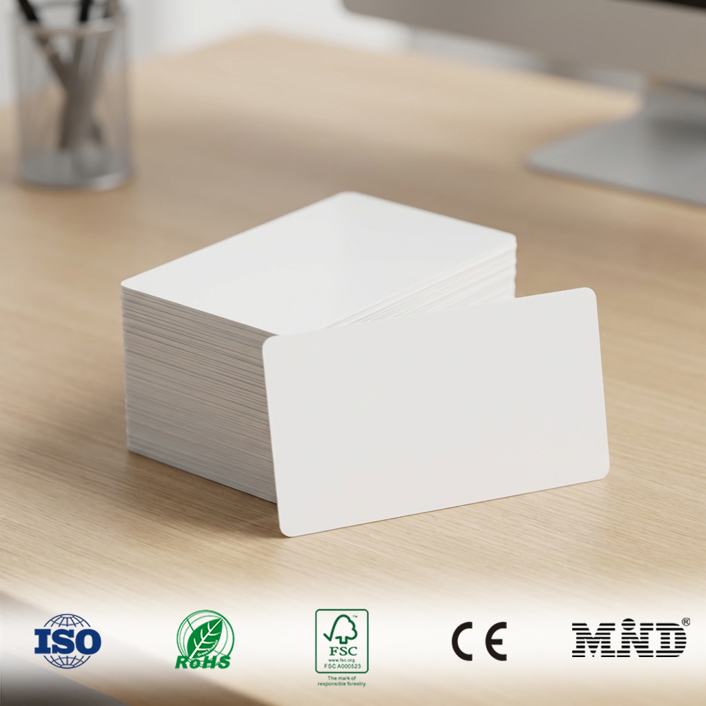Inkjet Printable NFC Blank Card White Pvc Smart Card Waterproof NFC Card For Access Control Custom Printing