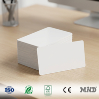 Carte NFC vierge imprimable par jet d'encre, carte intelligente en PVC blanc, carte NFC étanche pour contrôle d'accès, impression personnalisée