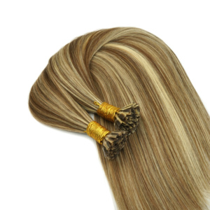 Estensioni dei capelli Pre-incollate di cheratina italiana Remy doppio disegno <span class=keywords><strong>U</strong></span>/V/I/punta piatta estensione dei capelli - Product Image 5
