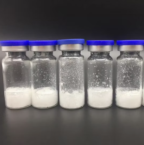 Blue Silver <b>Crimp</b> Cap Clear Borosilicate Vials, Plastic Tray Pack Mini Glass Bottles For White Powder Sample Storage - Product Image 2