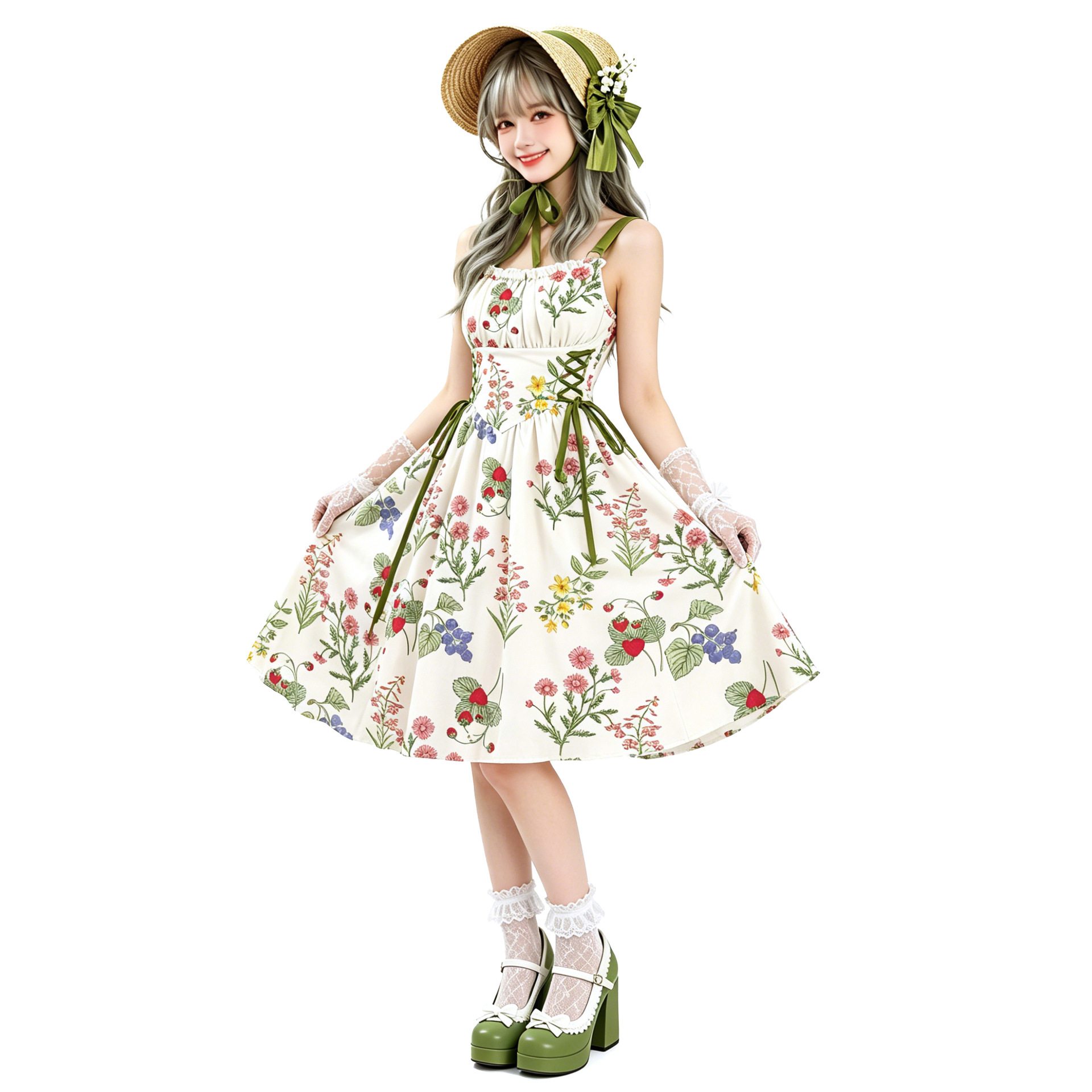 8243 Floral Dress