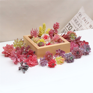 <span class=keywords><strong>Succulente</strong></span> Artificiali Rosa dall'Aspetto Naturale, <span class=keywords><strong>Mini</strong></span> Ramo Singolo in PU/PVC per Interni e Giardini Domestici - Product Image 3