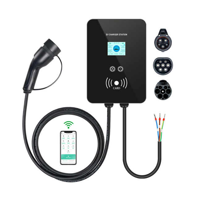 16A 32A Mode Level 2 AC Ev Charger 7KW 11KW 21KW Car Charger Electric Vehicle Charging Type 2 IEC62196 Ev Charging Station