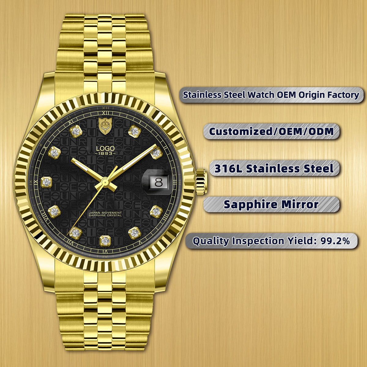 สีทอง/สีดำ