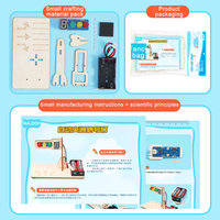 Kit de feux de circulation en bois STEM, outils pédagogiques avec télécommande, projet éducatif DIY, jouet pour enfants