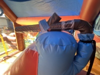 Castillo Inflable Barato, Combo de Tobogán y Brincolín con Forma de Barco Pirata, con Juego de Lanzamiento de Pelotas